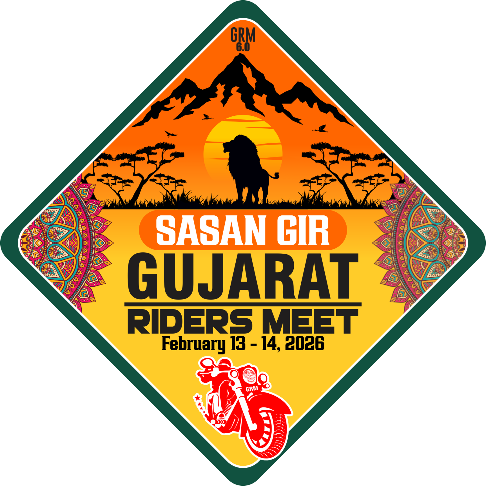 Gujarat Riders Meet 2026 Sasan Gir 